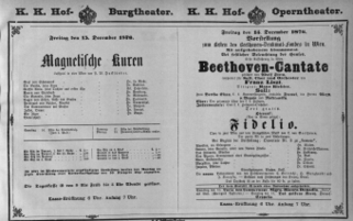 Theaterzettel (Oper und Burgtheater in Wien) 18761215 Seite: 1