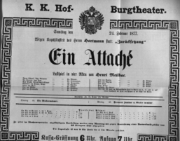 Theaterzettel (Oper und Burgtheater in Wien) 18770224 Seite: 2