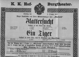 Theaterzettel (Oper und Burgtheater in Wien) 18771002 Seite: 2