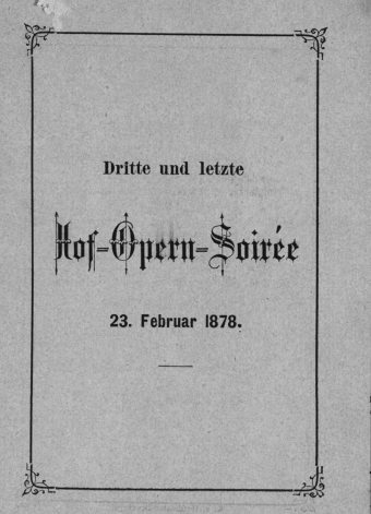 Theaterzettel (Oper und Burgtheater in Wien) 18780223 Seite: 1