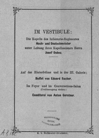 Theaterzettel (Oper und Burgtheater in Wien) 18780223 Seite: 2