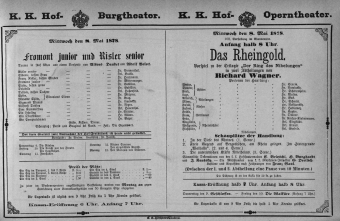 Theaterzettel (Oper und Burgtheater in Wien) 18780508 Seite: 1