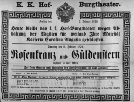 Theaterzettel (Oper und Burgtheater in Wien) 18790207 Seite: 1