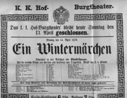 Theaterzettel (Oper und Burgtheater in Wien) 18790413 Seite: 1