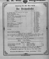 Theaterzettel (Oper und Burgtheater in Wien) 18790531 Seite: 1
