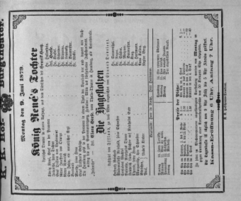 Theaterzettel (Oper und Burgtheater in Wien) 18790609 Seite: 1