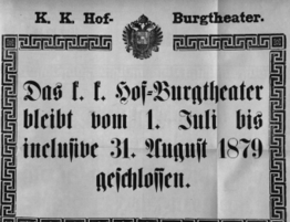 Theaterzettel (Oper und Burgtheater in Wien) 18790630 Seite: 2