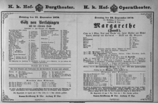 Theaterzettel (Oper und Burgtheater in Wien) 18790921 Seite: 1