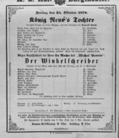 Theaterzettel (Oper und Burgtheater in Wien) 18791024 Seite: 1