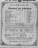 Theaterzettel (Oper und Burgtheater in Wien) 18791230 Seite: 1
