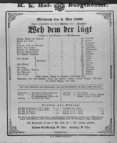 Theaterzettel (Oper und Burgtheater in Wien) 18800505 Seite: 1