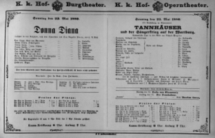 Theaterzettel (Oper und Burgtheater in Wien) 18800523 Seite: 1