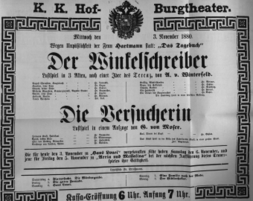 Theaterzettel (Oper und Burgtheater in Wien) 18801103 Seite: 2