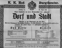 Theaterzettel (Oper und Burgtheater in Wien) 18810426 Seite: 2