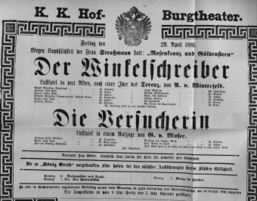 Theaterzettel (Oper und Burgtheater in Wien) 18810429 Seite: 2