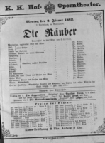 Theaterzettel (Oper und Burgtheater in Wien) 18820102 Seite: 1