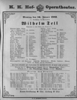 Theaterzettel (Oper und Burgtheater in Wien) 18820116 Seite: 1