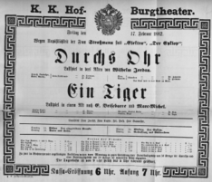Theaterzettel (Oper und Burgtheater in Wien) 18820217 Seite: 2