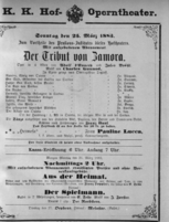 Theaterzettel (Oper und Burgtheater in Wien) 18830325 Seite: 1