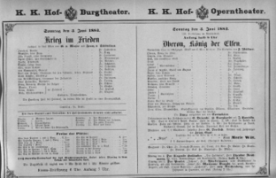 Theaterzettel (Oper und Burgtheater in Wien) 18830603 Seite: 2