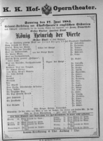 Theaterzettel (Oper und Burgtheater in Wien) 18830617 Seite: 1