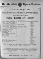 Theaterzettel (Oper und Burgtheater in Wien) 18830623 Seite: 1