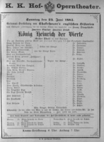Theaterzettel (Oper und Burgtheater in Wien) 18830624 Seite: 1