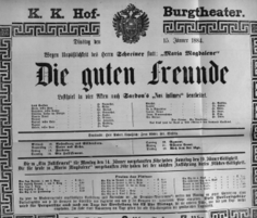 Theaterzettel (Oper und Burgtheater in Wien) 18840115 Seite: 2