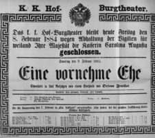 Theaterzettel (Oper und Burgtheater in Wien) 18840209 Seite: 2