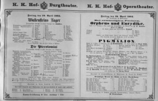 Theaterzettel (Oper und Burgtheater in Wien) 18840418 Seite: 2