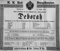 Theaterzettel (Oper und Burgtheater in Wien) 18841025 Seite: 2