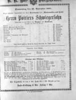 Theaterzettel (Oper und Burgtheater in Wien) 18841120 Seite: 1