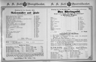 Theaterzettel (Oper und Burgtheater in Wien) 18841213 Seite: 1