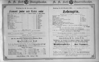 Theaterzettel (Oper und Burgtheater in Wien) 18841220 Seite: 1