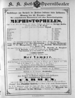 Theaterzettel (Oper und Burgtheater in Wien) 18841222 Seite: 1