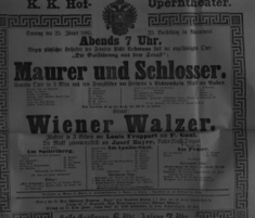 Theaterzettel (Oper und Burgtheater in Wien) 18850125 Seite: 3