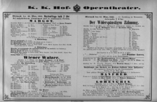 Theaterzettel (Oper und Burgtheater in Wien) 18850325 Seite: 2