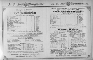 Theaterzettel (Oper und Burgtheater in Wien) 18850525 Seite: 2