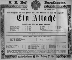 Theaterzettel (Oper und Burgtheater in Wien) 18851026 Seite: 2