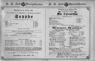 Theaterzettel (Oper und Burgtheater in Wien) 18851028 Seite: 2