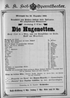 Theaterzettel (Oper und Burgtheater in Wien) 18851223 Seite: 1