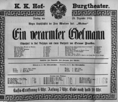 Theaterzettel (Oper und Burgtheater in Wien) 18851229 Seite: 2