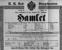 Theaterzettel (Oper und Burgtheater in Wien) 18860101 Seite: 2