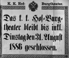 Theaterzettel (Oper und Burgtheater in Wien) 18860630 Seite: 2