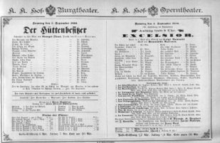 Theaterzettel (Oper und Burgtheater in Wien) 18860905 Seite: 2