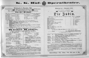 Theaterzettel (Oper und Burgtheater in Wien) 18861107 Seite: 2
