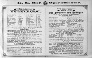 Theaterzettel (Oper und Burgtheater in Wien) 18861115 Seite: 2