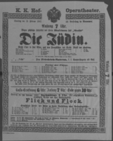 Theaterzettel (Oper und Burgtheater in Wien) 18870219 Seite: 1