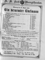 Theaterzettel (Oper und Burgtheater in Wien) 18870411 Seite: 2