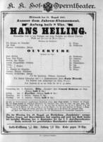Theaterzettel (Oper und Burgtheater in Wien) 18870831 Seite: 1